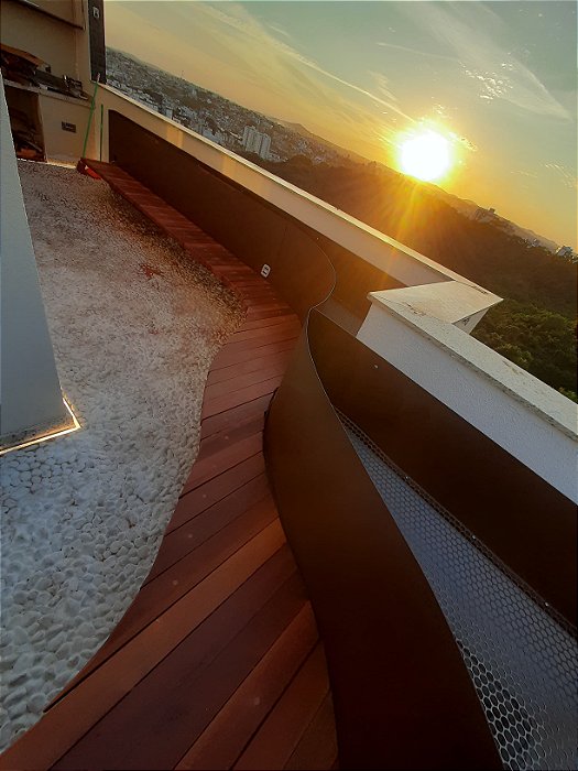 Cachapot em aço corten