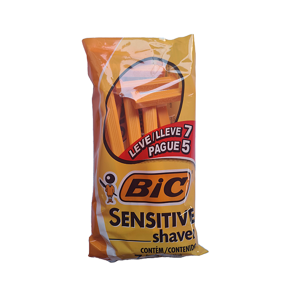 Aparelho de Barbear Bic Sensitive Shaver Leve 7 Pague 5