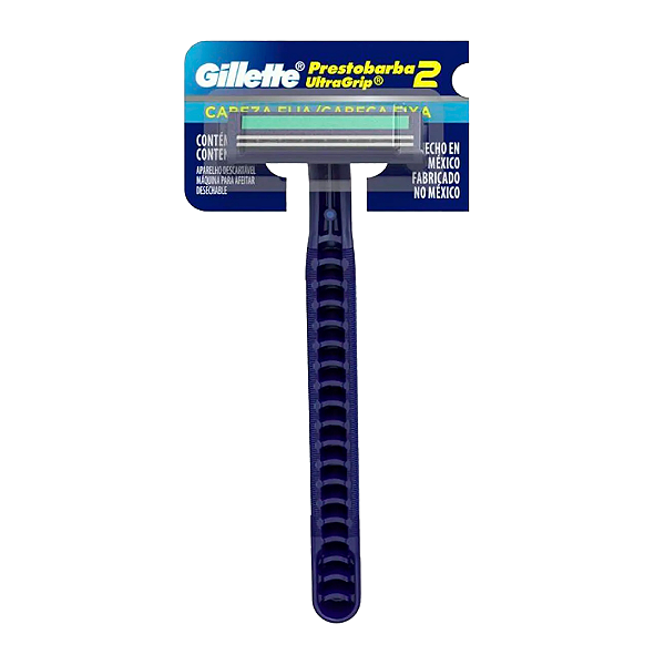 Aparelho de Barbear Gillette UltraGrip2 Prestobarba Cabeça Fixa 2 Unidades