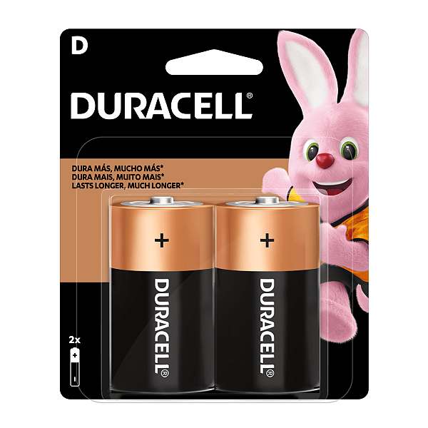 Baterias Alcalinas Duracell D Grande 2 Unidades