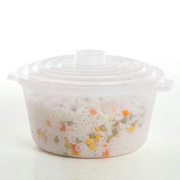 Pote com Tampa para Micro-Ondas