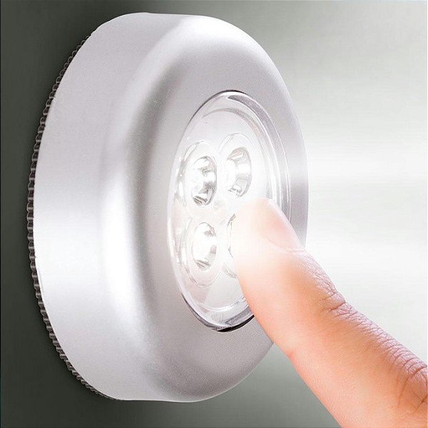 Luminária Lanterna de Toque Led Com Base Adesiva