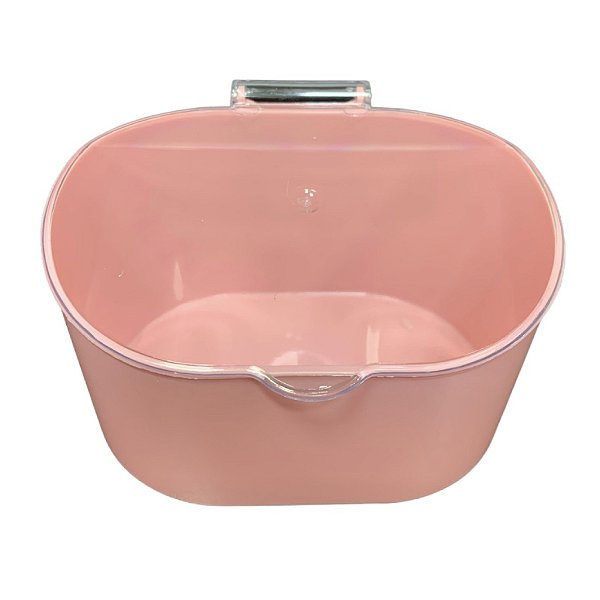 Saleiro de Cozinha com Tampa Plástico Rosa