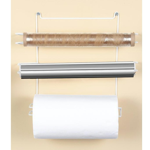 Suporte Porta Papel Toalha Aramado para Cozinha 3 em 1 Modelo Neve