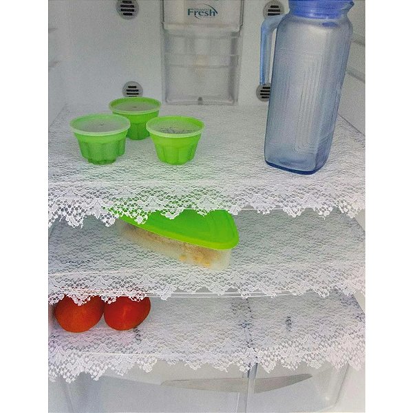 Jogo de Toalhas para Geladeira Renda 3 Peças