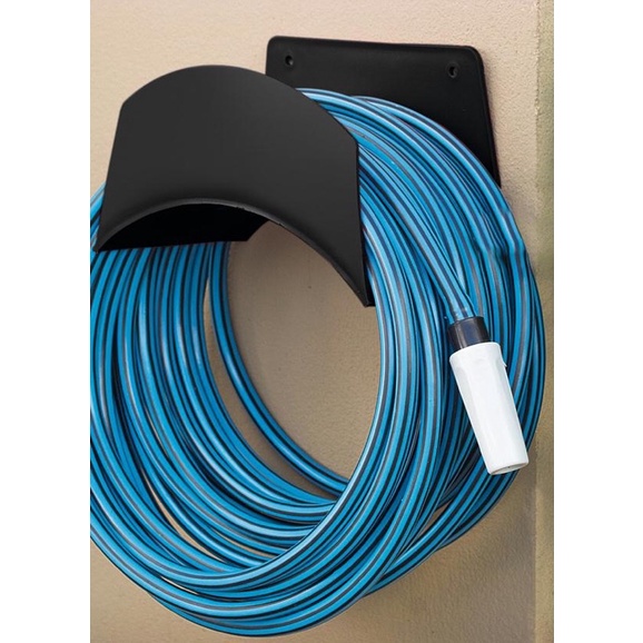 Suporte Para Mangueira Preto 20 x 12 x 10cm