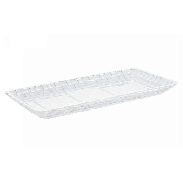 Travessa de Vidro Cristal Para Bolo Sobremesa Tress 25cm Lyor