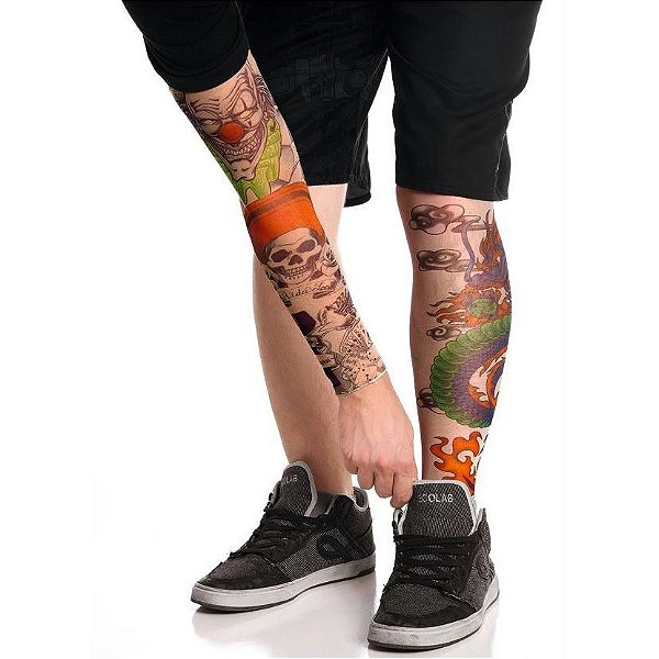 Meia Manguito Tatuagem Para Braço Proteção Solar Sortida