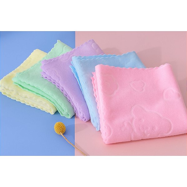 Kit 3 Panos Para Limpeza Multiuso Macios Coloridos 25cm L&T