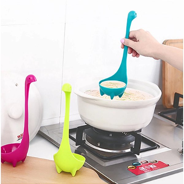 Concha Para Caldo Sopa Criativa Dinossauro Com Apoio 24cm