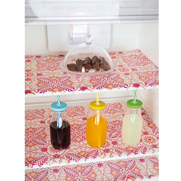 Toalhas para Geladeira 3 Peças Argelia Laranja Vermelho