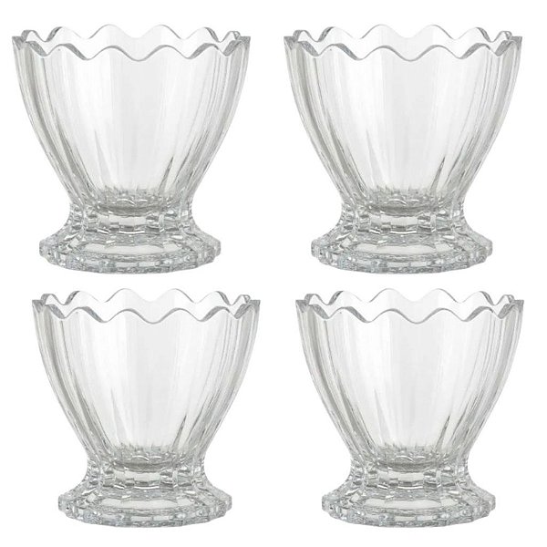 Kit 4 Taças de Vidro Multiuso 16,5ml Brazilla L' Hermitage