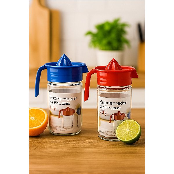 Jarra Espremedor De Frutas Laranja Limão Vidro 660ml Wincy