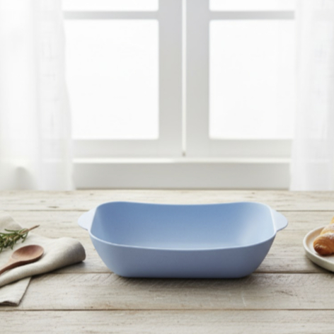 Travessa Cesto Com Alça Retangular Plástico Bend Tray 800ml