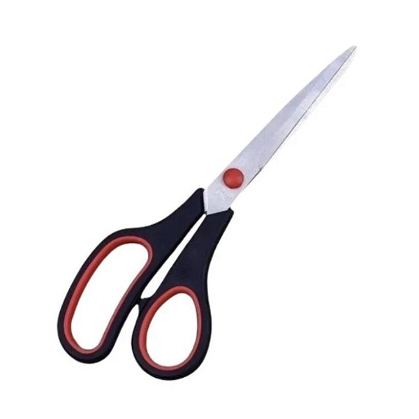 Tesoura Multiuso Para Cortar Papel Tecido Preta 9,5" 23cm SQ