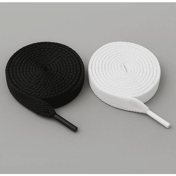 1 Par de Cadarço Poliester Achatado Para Tênis 120cm R1929