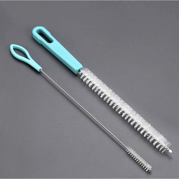 Kit 2 Escovas Para Limpeza de Canudo Reutilizável 22cm C2228