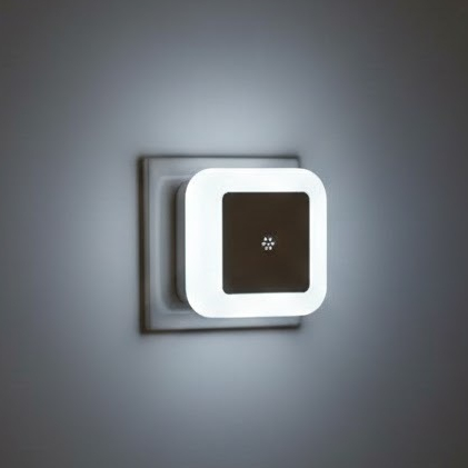 Luminaria de Parede LED Branco Frio Sem Fio Quadrada Bivolt TOP2027