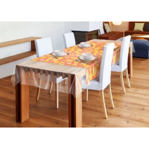 Protetor Toalha de Mesa Transparente Impermeável 1,35 x 220m R816