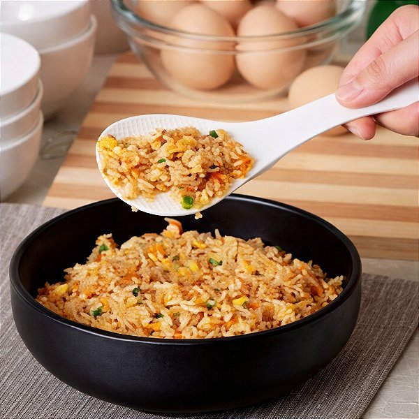 Kit 2 Colher de Arroz Multiuso Para Panela Elétrica 21cm Branca C22