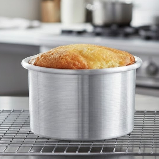 Forma para Bolo Redonda Alta de Aluminio Grosso 16 x 10cm EL