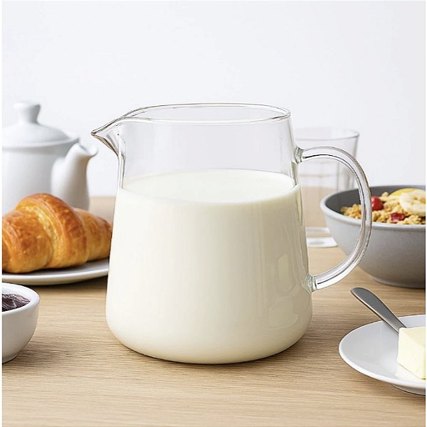 Jarra Leiteira de Vidro Borossilicato Lisa 500ml Allmix C223