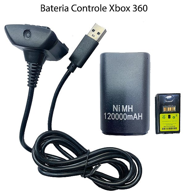 Kit Bateria +Carregador Controle Xbox 360 Manete SusStore - Videogames -  Guaratiba, Rio de Janeiro 1251254929