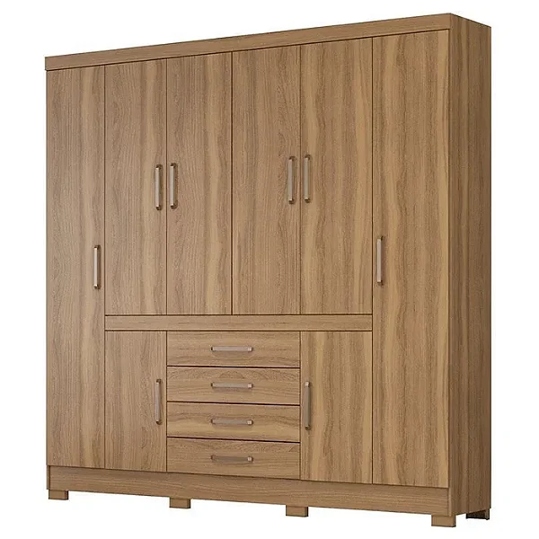 Guarda Roupa New Realce 8 Portas 4 Gavetas Amendola Touch Demobile