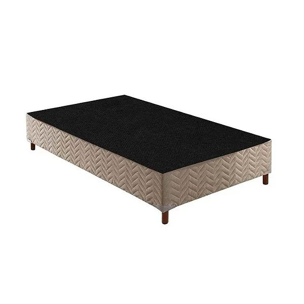 Box Base Sommier Rústico Solteiro 188x88x30 Paropas