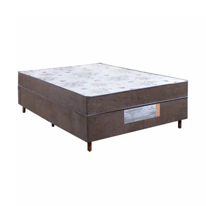 Cama Acoplada 188x138x60 Colchoarte Mola Pocket Vieiro Marrom