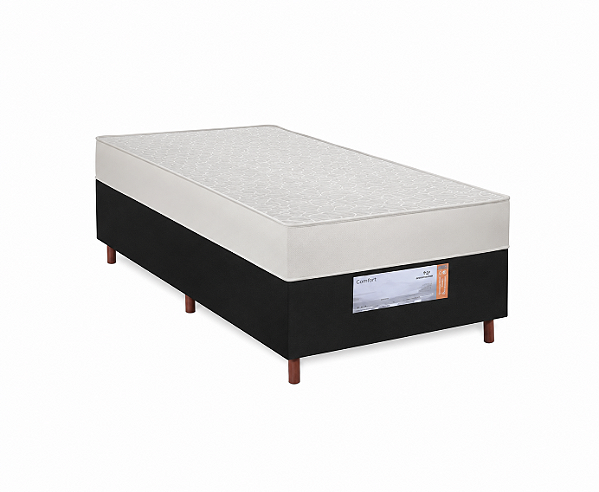 Cama Acoplada 188x88x60 Colchoarte Preto Mega
