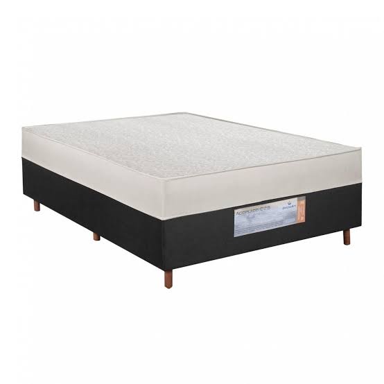 Cama Acoplada 188x88x60 Colchoarte Preto Mega