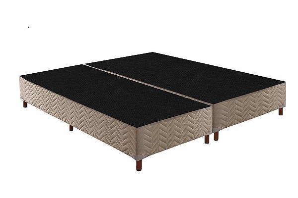 Box Sommier Queen 198x158x30 Suede Azul