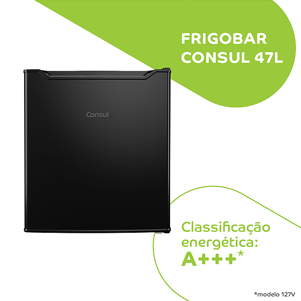 Frigobar  47 litros Consul Preto - CRC04AE 110v
