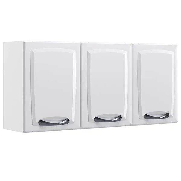 Armário Aéreo de Cozinha New Premium 3 Portas Itatiaia Branco