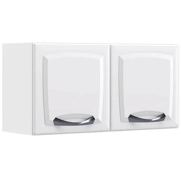 Armário Aéreo de Cozinha New Premium 2 Portas Geladeira Itatiaia Branco