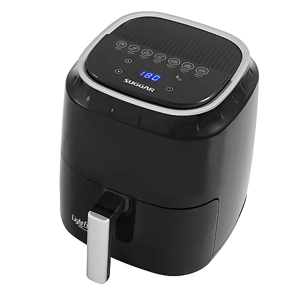 Fritadeira Air Fryer Light Fry Touch Control 4 litros Preta Suggar