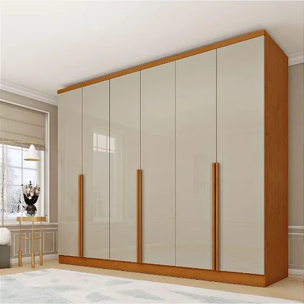 Guarda Roupa 6 Portas Cataguases Tcil  Cinamomo/Off White