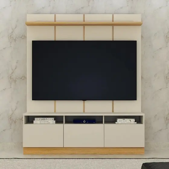 Home Monaco Central Valdemóveis Off White/Cinamomo