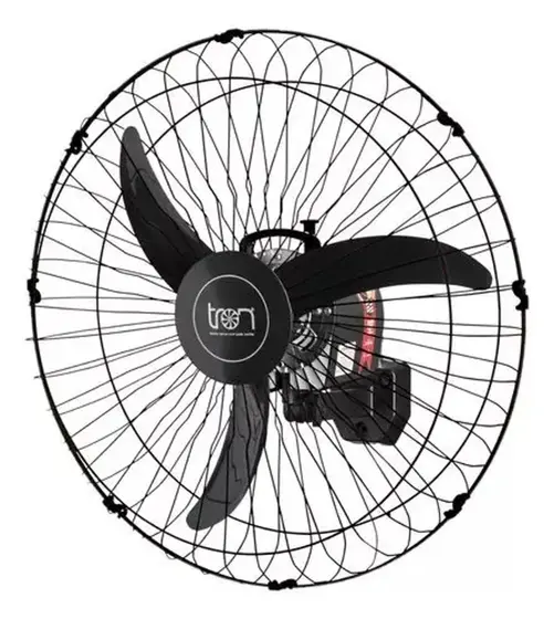 Ventilador Tron Oscilante de Parede 60cm Preto Bivolt