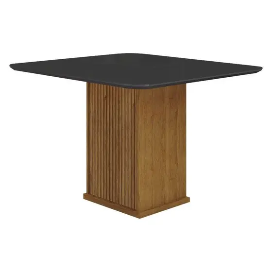 Mesa de Jantar Napoli 90x90  Leifer  Decor/Chumbo