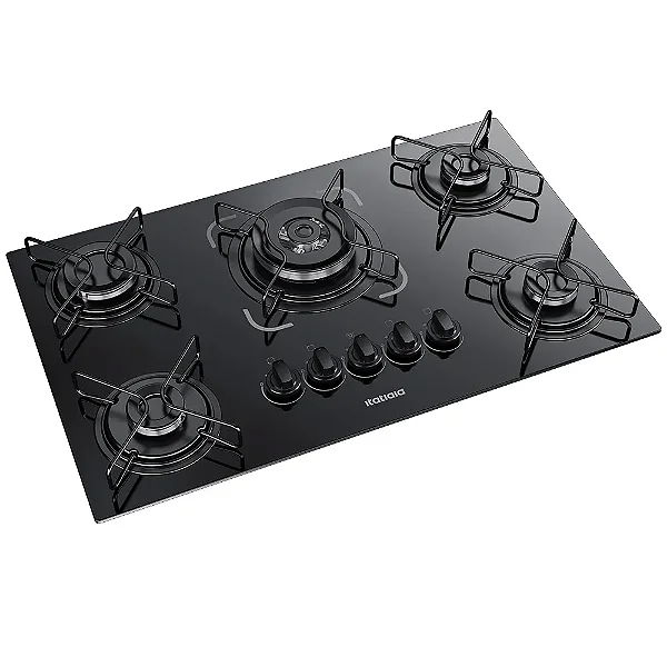 Fogão 5 Bocas Cooktop Essencial Itatiaia Preto