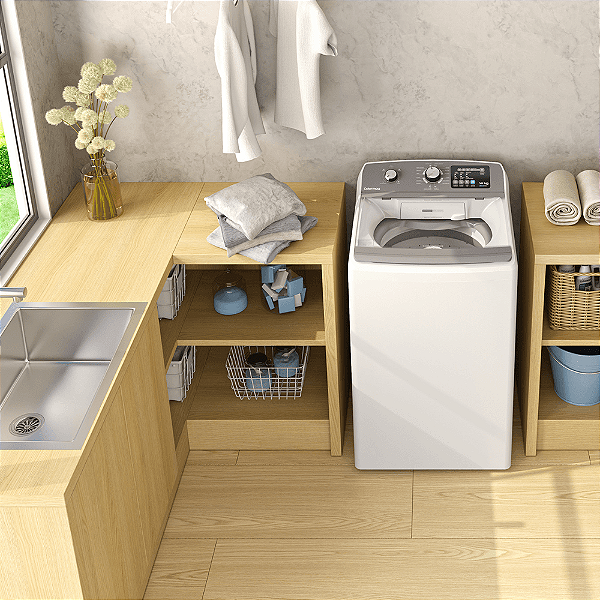 Lavadora de Roupa Automática LCA14 14kg 127v Colormaq Branca