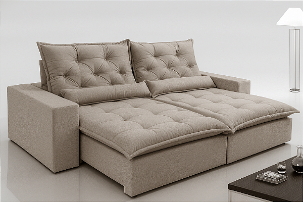 Sofá Gales França 1,00 Evidence Linho Bege