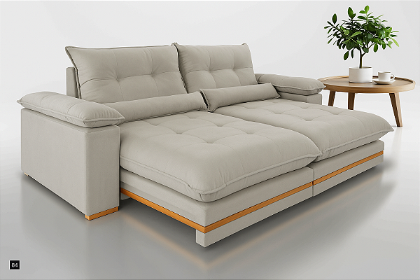 Sofá Ibiza Evidence 0,90 cinza nuvem