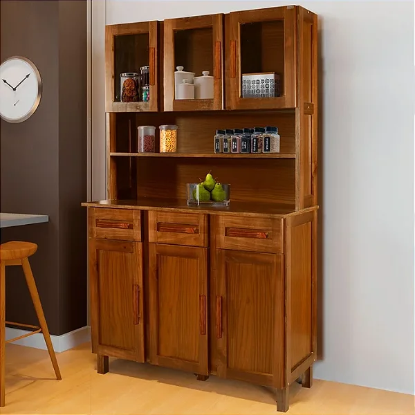 Armário de Cozinha 6 portas 3 Gavetas Salvador Bahia Rodmóveis Ypê