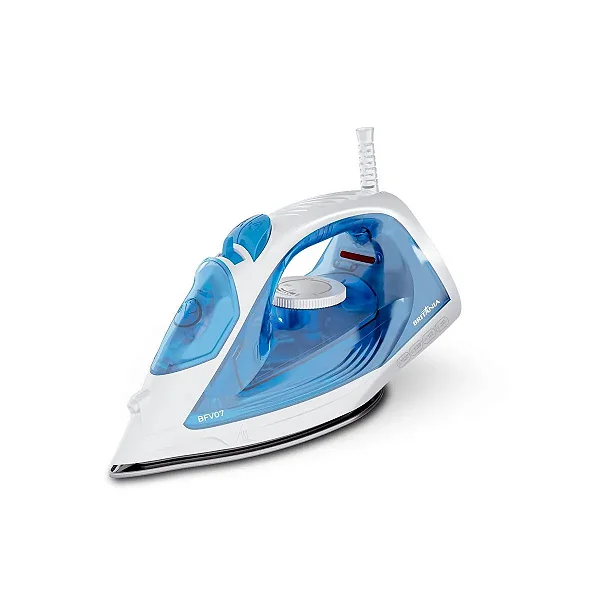 Ferro de Passar Britânia BFV07 Vapor Antiaderente Azul