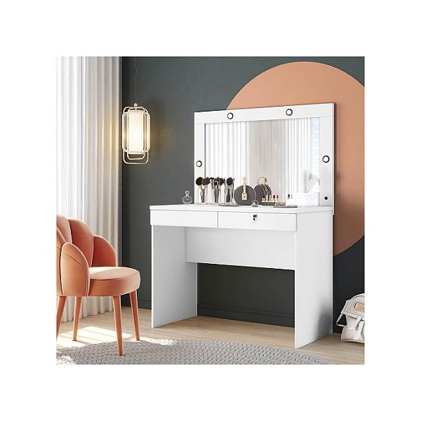 Penteadeira Camarim Capricho JCM Movelaria Branco