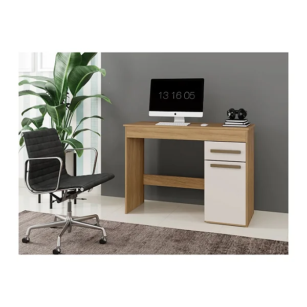 Escrivaninha Atenas Master Arte Móveis Cinamomo/Off White