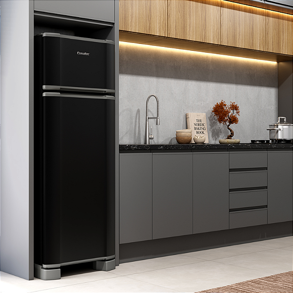 Geladeira RCD34 Pro 277 Litros Esmaltec Preto
